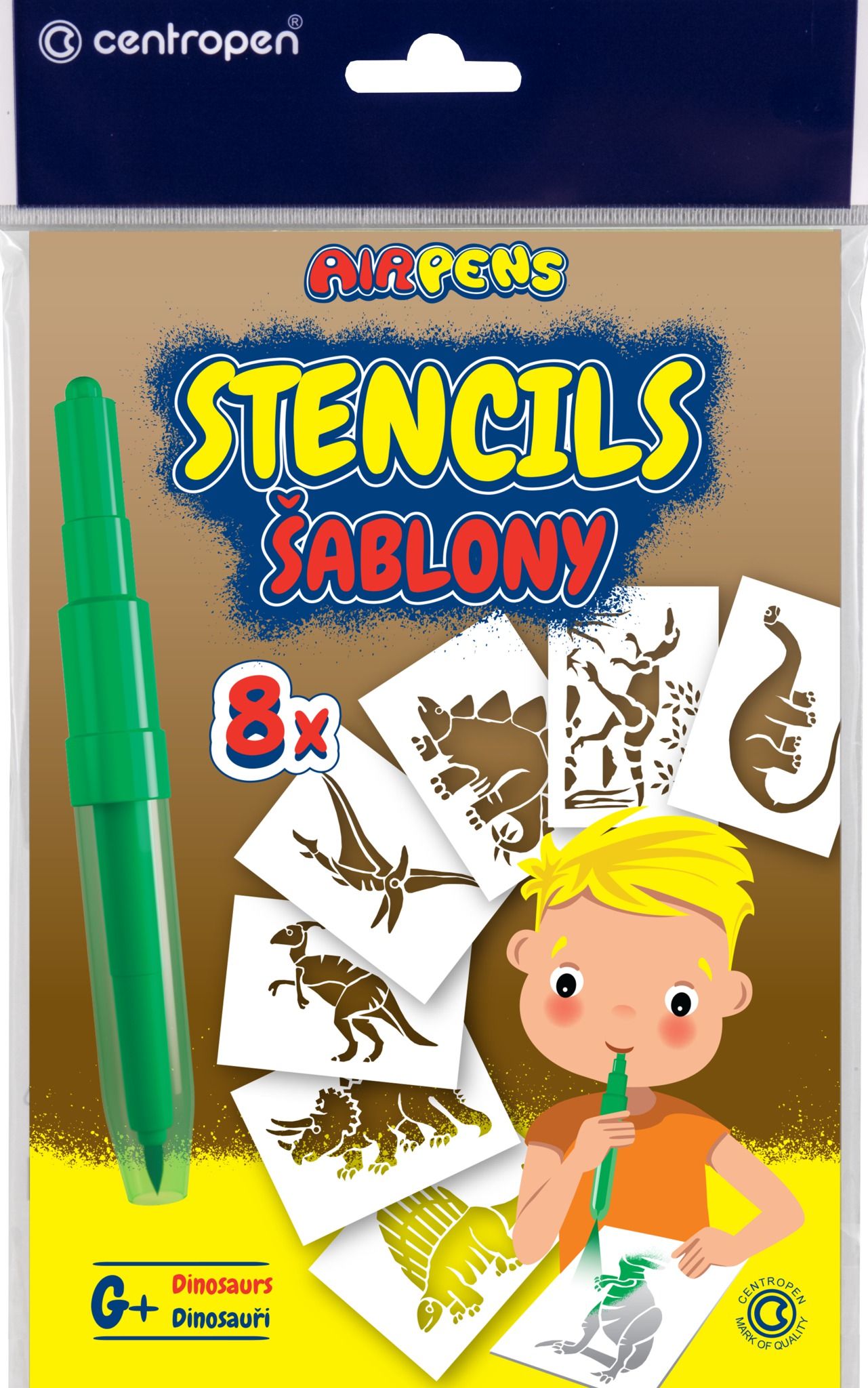 Centropen Šablony 9996 pro foukací fixy set G+