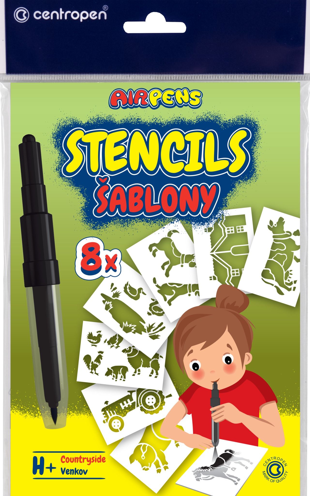 Centropen Šablony 9996 pro foukací fixy set H+