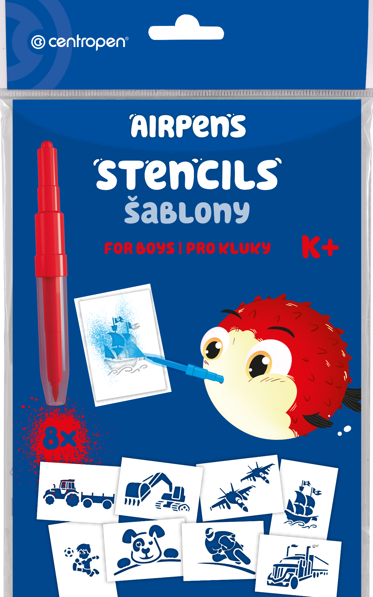 Centropen Šablony 9996 pro foukací fixy set K+