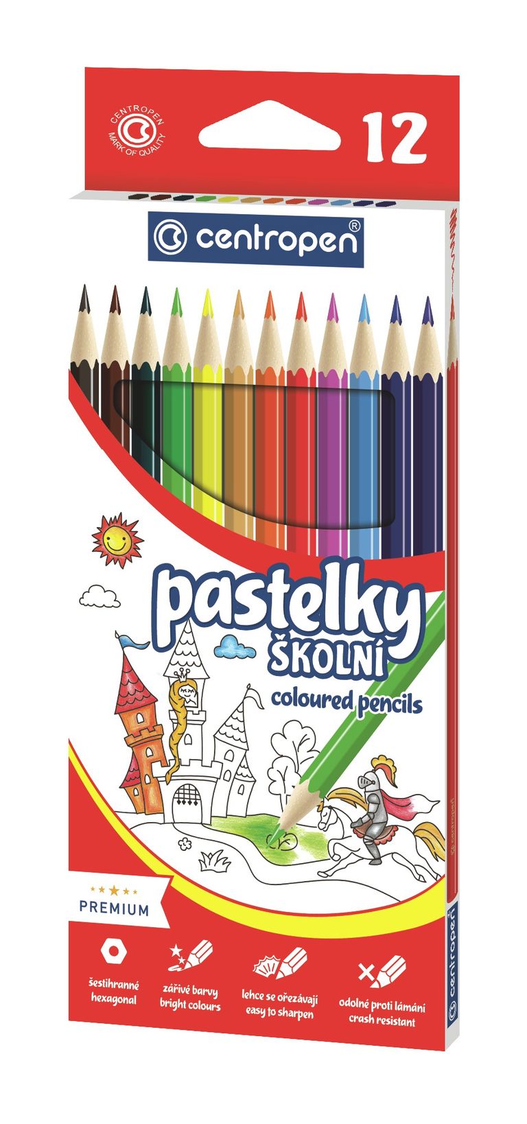 Pastelky 12 barev CENTROPEN, a.s.