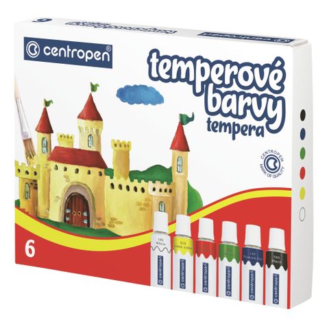 Obrázek produktu: Centropen Temperové barvy 12 ml - 6 barev