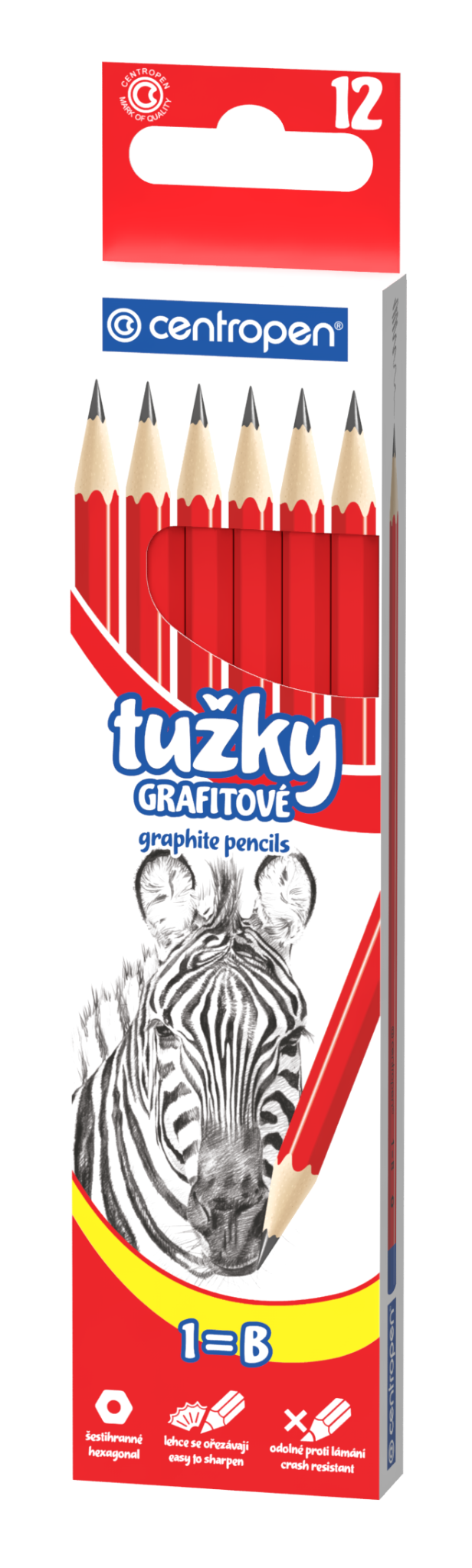 Centropen Tužka grafitová č.1 - balení 12 ks