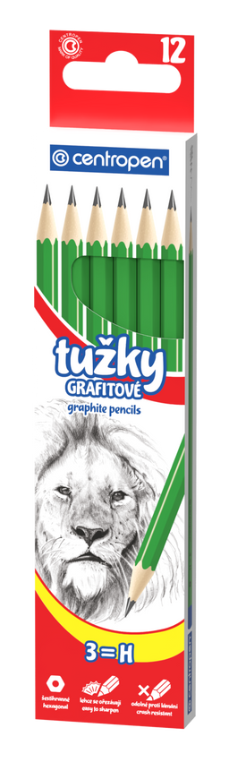 Obrázek produktu: Centropen Tužka grafitová č.3 - balení 12 ks