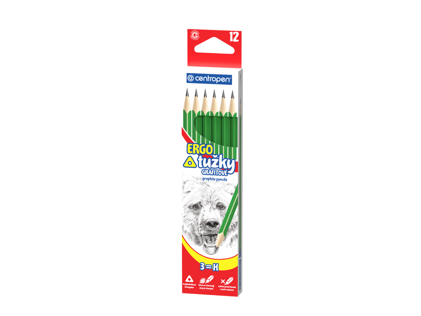 Centropen Tužka grafitová ERGO č.3 - balení 12 ks