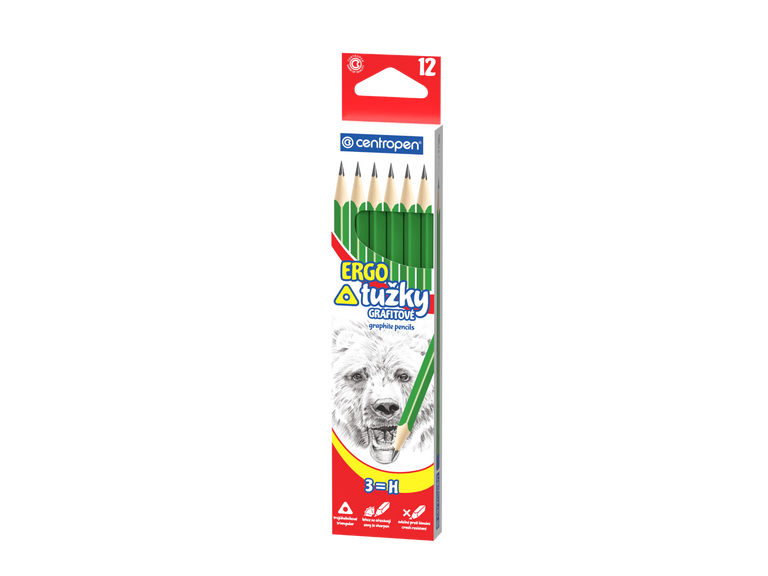 Centropen Tužka grafitová ERGO č.3 - balení 12 ks