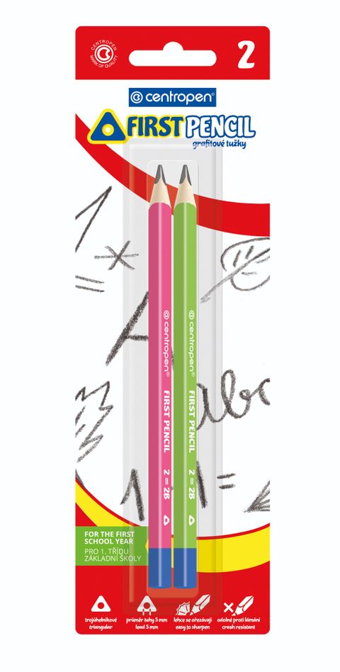 Obrázek produktu: Centropen Tužka grafitová JUMBO ERGO č.2 - balení 2 ks