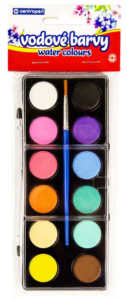 Obrázek produktu: Centropen Vodové barvy 22 mm - 12 barev