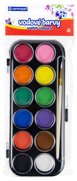 Obrázek produktu: Centropen Vodové barvy 30 mm - 12 barev