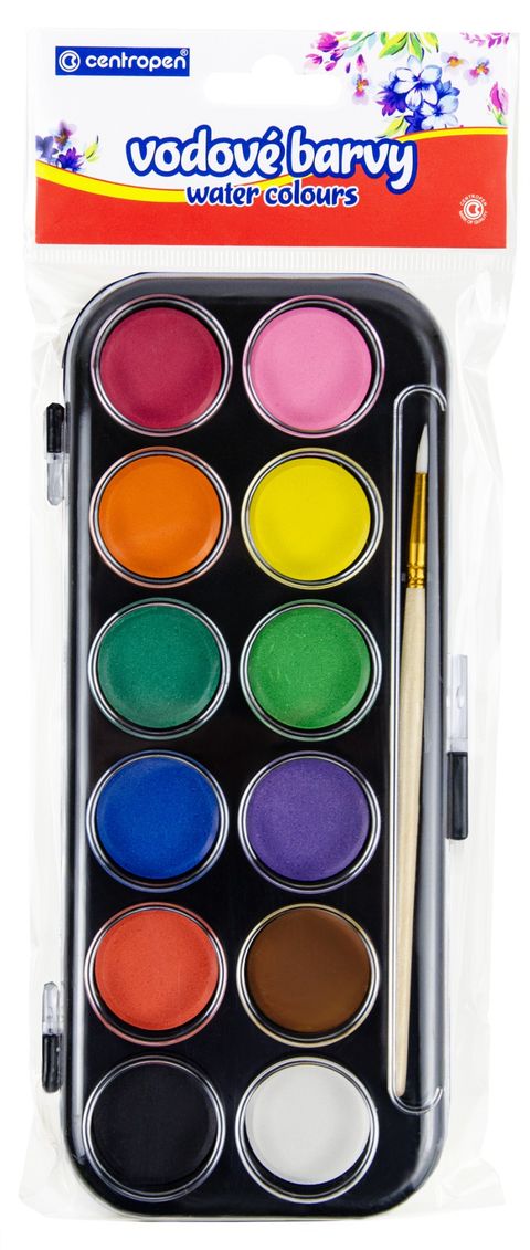 Obrázek produktu: Centropen Vodové barvy 30 mm - 12 barev
