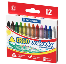 Obrázek produktu: Centropen Voskovky trojhranné - 12 ks