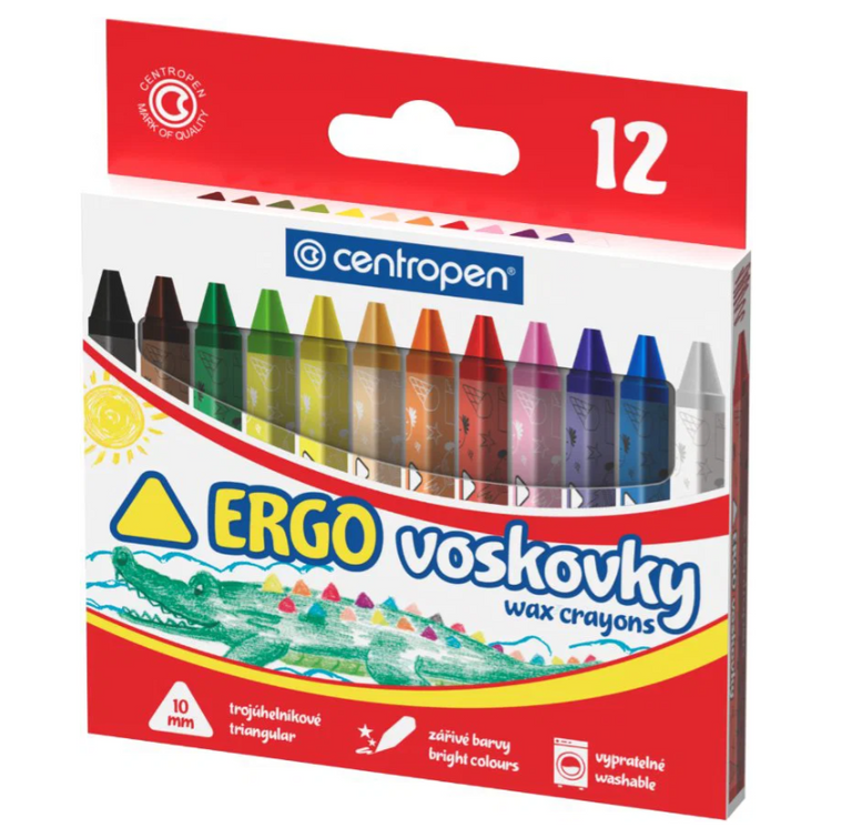 Centropen Voskovky trojhranné - 12 ks