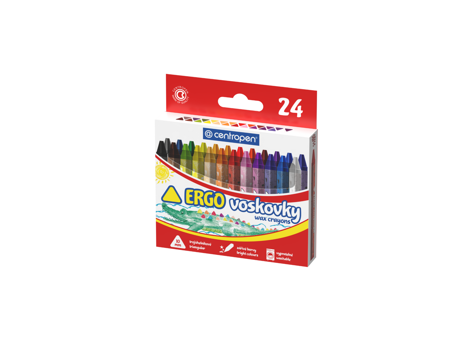 Centropen Voskovky trojhranné - 24 ks