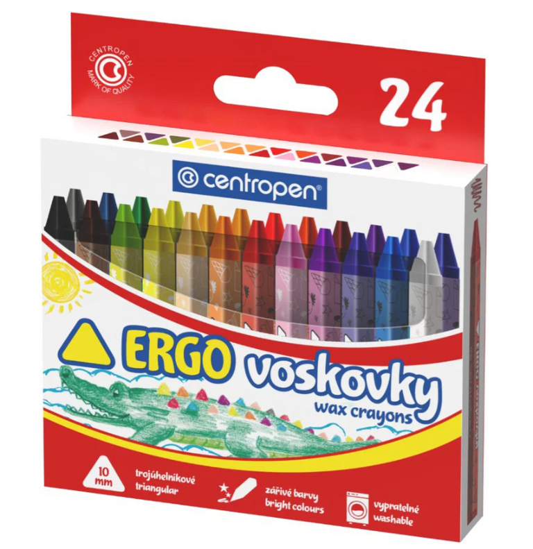 Centropen Voskovky trojhranné - 24 ks