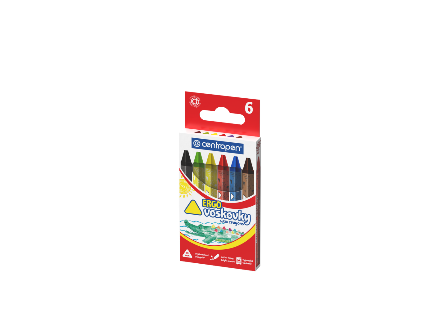 Centropen Voskovky trojhranné - 6 ks