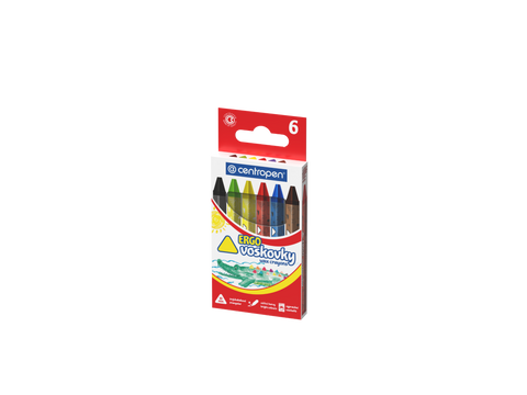 Obrázek produktu: Centropen Voskovky trojhranné - 6 ks