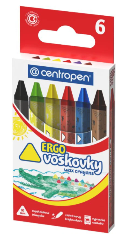 Centropen Voskovky trojhranné - 6 ks