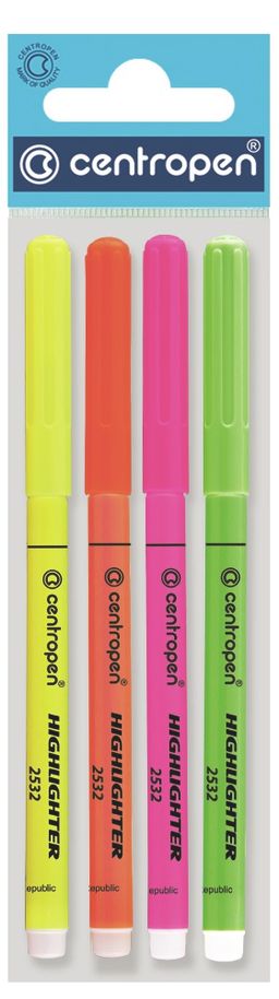 Obrázek produktu: Centropen Zvýrazňovač 2532 - sada 4 barev
