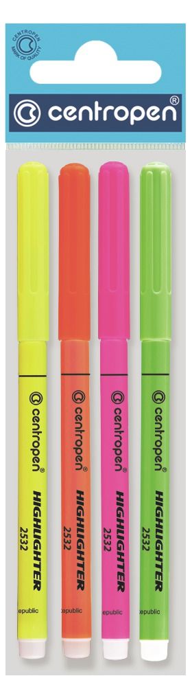 Zvýrazňovač Centropen 2532/4 sada CENTROPEN, a.s.