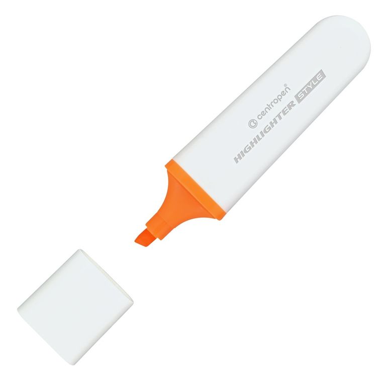 Zvýrazňovač Centropen 6252 oranžový, plochý CENTROPEN, a.s.