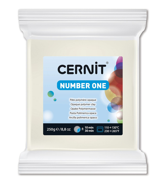 CERNIT Modelovací hmota 250 g - bílá krycí