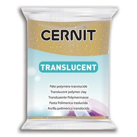 Obrázek produktu: CERNIT Modelovací hmota TRANSLUCENT 56 g zlatá glitter