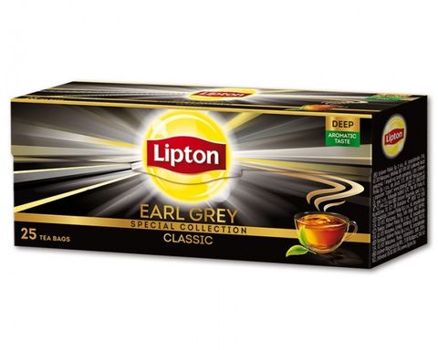 Obrázek produktu: Černý čaj Lipton 25 × 2 g - Earl grey