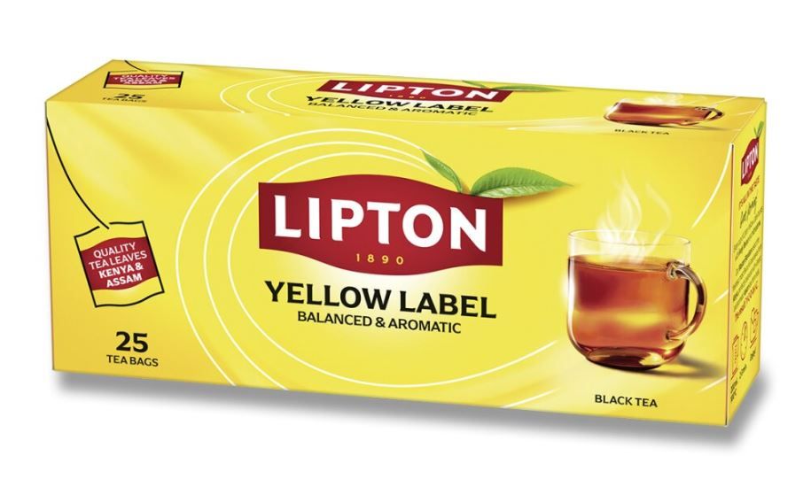 Černý čaj Lipton Yellow label 25 × 2 g