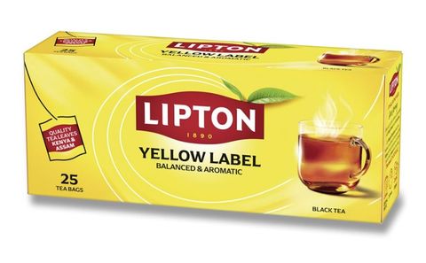 Obrázek produktu: Černý čaj Lipton Yellow label 25 × 2 g