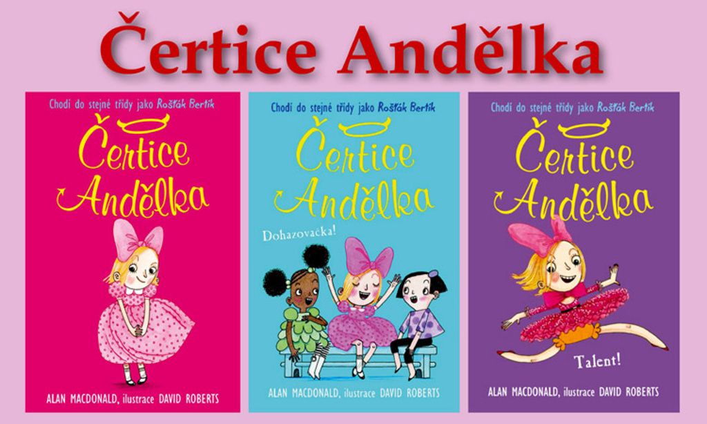 Čertice Andělka - sada 3 knížek: Čertice Andělka, Dohazovačka!, Talent!