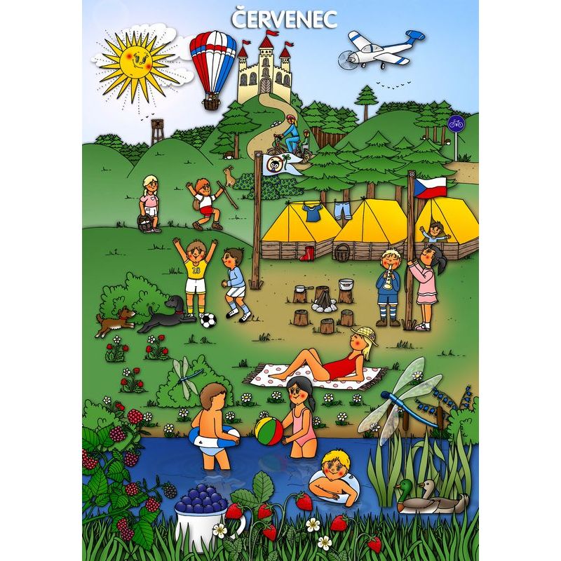 Červenec - tematický obraz