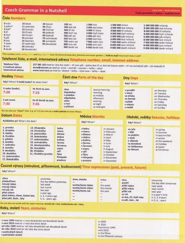 Česká gramatika v kostce / Czech Grammar in a Nutshell - Lída Holá, Pavla Bořilová