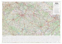Obrázek produktu: Česko - nástěnná automapa - 1 : 360 000 s rejstříkem obcí 2025