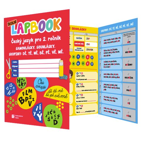 Obrázek produktu: Český jazyk 2 - školní lapbook - samohlásky, souhlásky