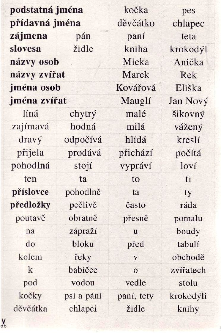 Levně Český jazyk 2 - slovíčka /5 kart.desek/