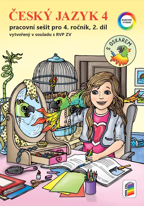 Obrázek produktu: Český jazyk 4, 2. díl s Oskarem (barevný pracovní sešit)