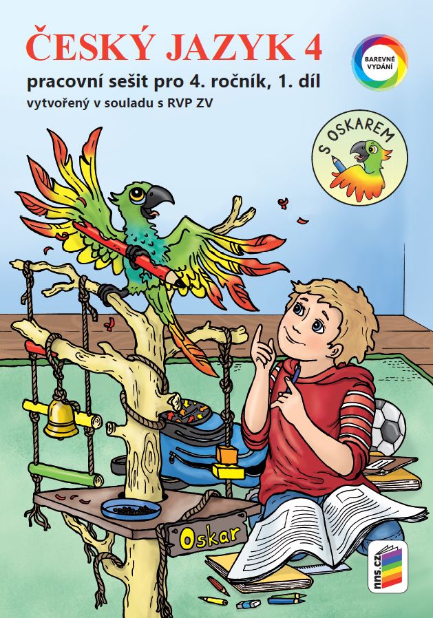 Český jazyk 4 - barevný pracovní sešit 1. díl s Oskarem