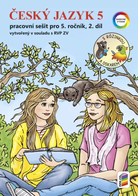 Český jazyk 5 - 2. díl s Rózinkou a Oskarem (barevný pracovní sešit)