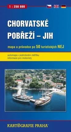 Obrázek produktu: Chorvatské pobřeží -jih- mapa a průvodce - 1:250 000