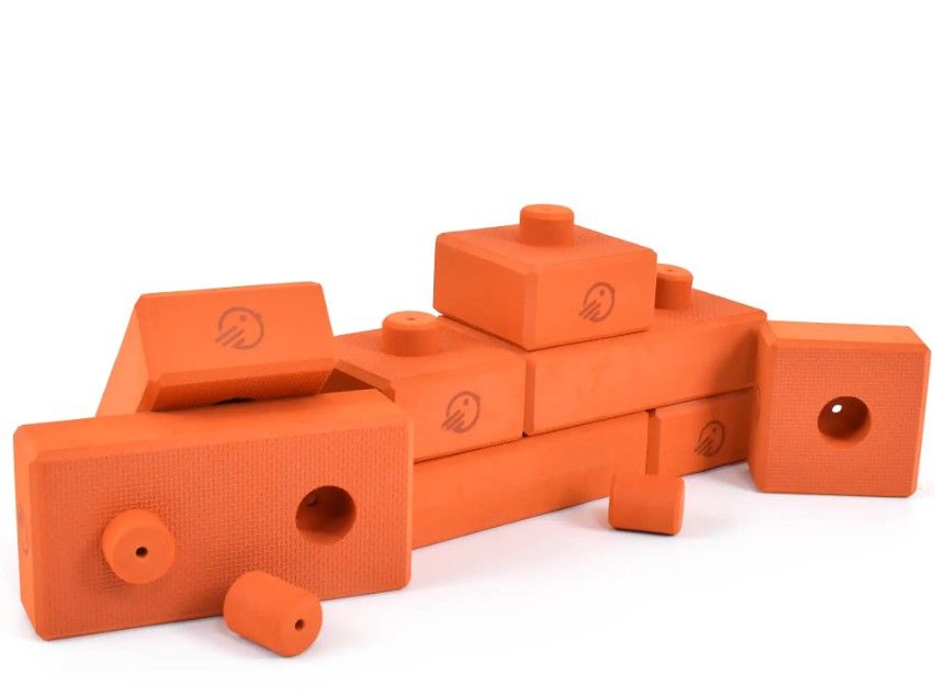 Cihličky Birdito oranžové 125 dílů