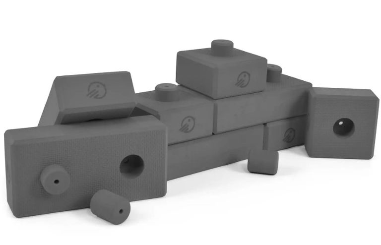 Cihličky Birdito šedé 125 dílů