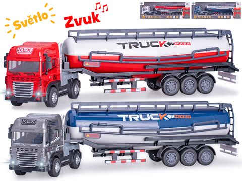 Obrázek produktu: Cisterna 39 cm 1:24 kov na baterie na setrvačník se světlem a zvukem, mix barev
