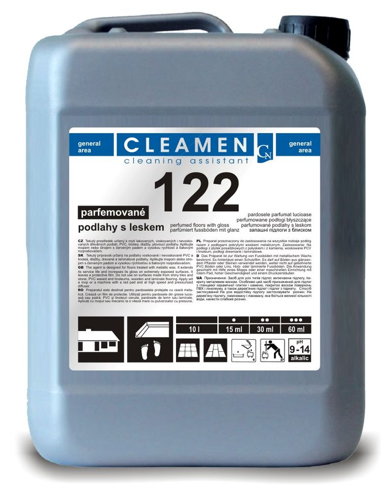 CLEAMEN 122 - podlahy s leskem 5 l