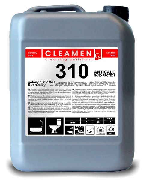 Obrázek produktu: CLEAMEN 310 - extra kyselý čistič na WC 5 l
