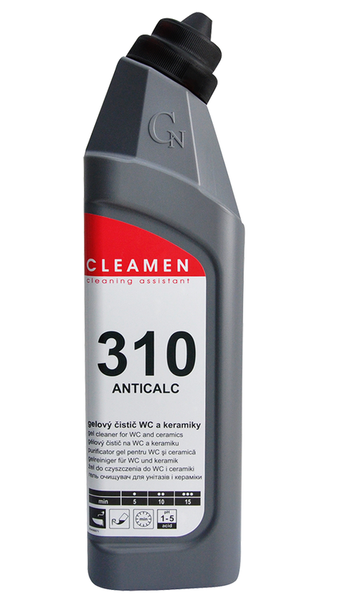 Obrázek produktu: CLEAMEN 310 - extra kyselý čistič na WC 750 ml