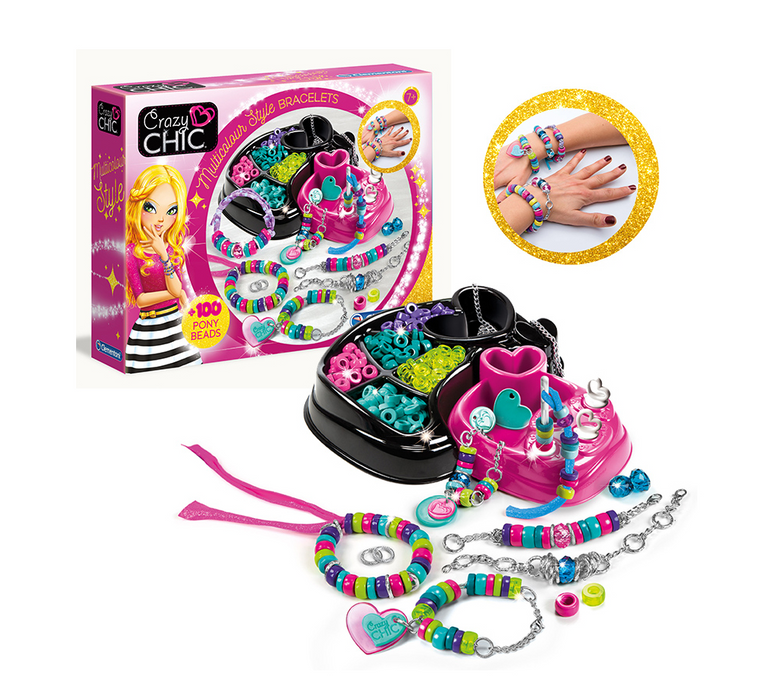 CLEMENTONI Crazy Chic Náramky multicolor styl