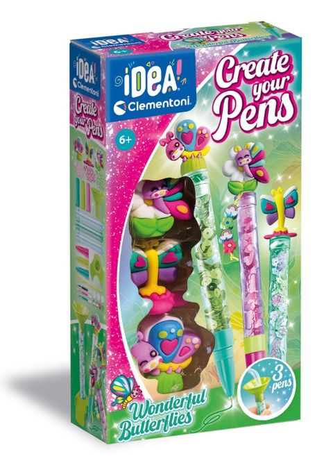 Obrázek produktu: Clementoni IDEA - Kreativní sada pro výrobu per - Motýl