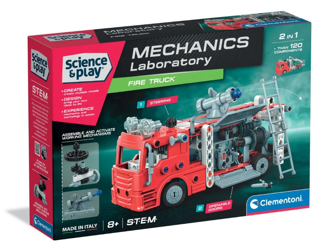 Clementoni SCIENCE - Mechanické laboratórium - Hasičské auto