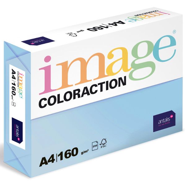 Levně Coloraction A4 160 g 250 ks - Iceberg/ledově modrá
