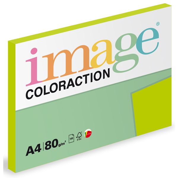 Levně Coloraction A4 80 g 100 ks - Java/středně zelená
