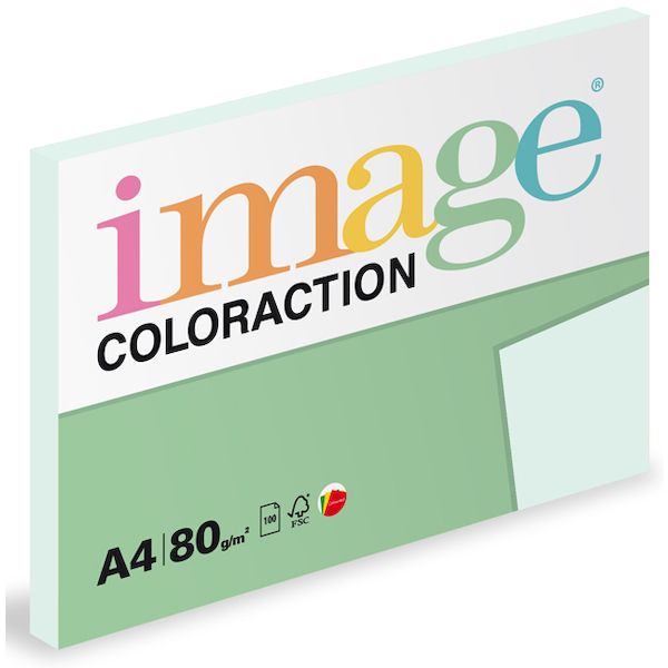 Levně Coloraction A4 80 g 100 ks - Lagoon/pastelově sv.modrá